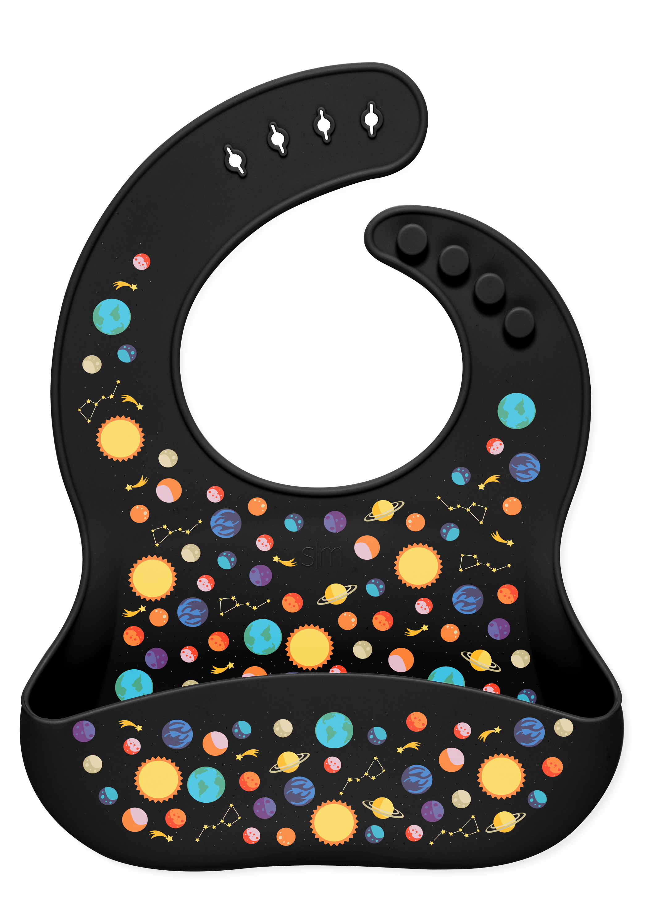 Bennett Silicone Bib - Solar System