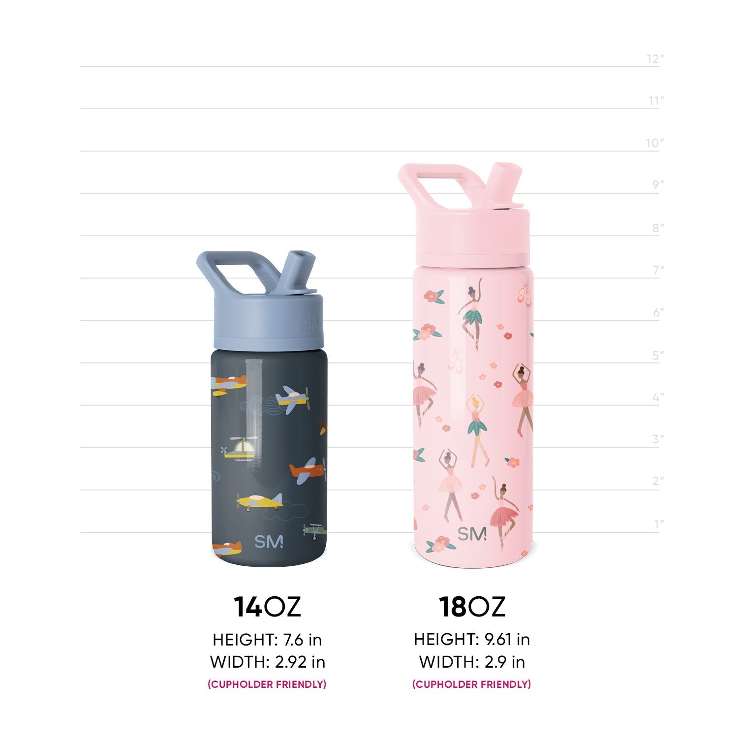 Summit Kids Water Bottle with Straw Lid - 14oz