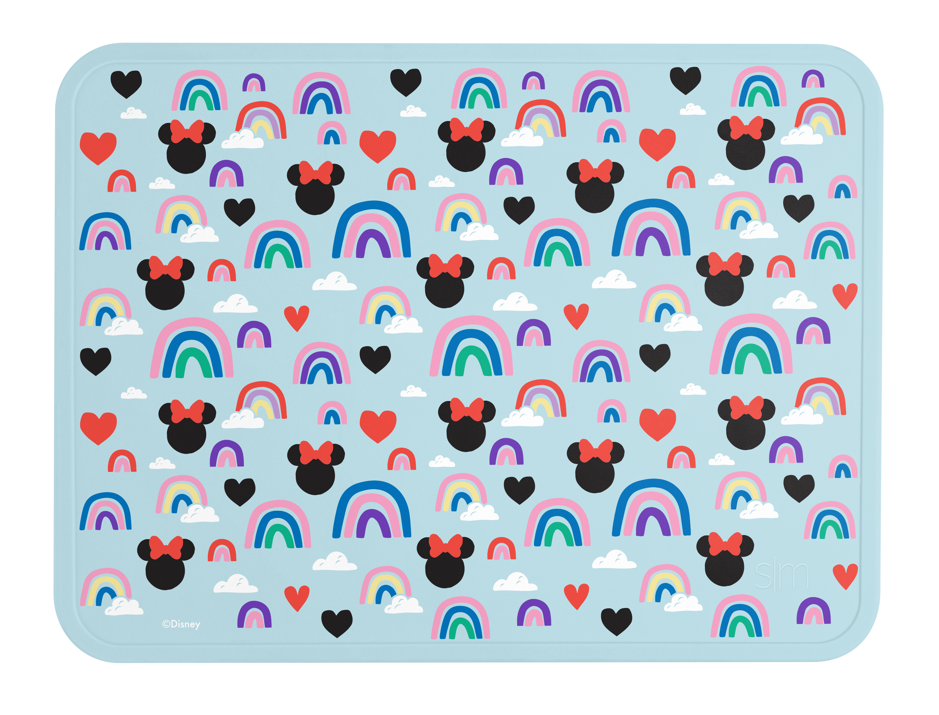 Piper Silicone Placemat - Minnie Mouse Rainbows