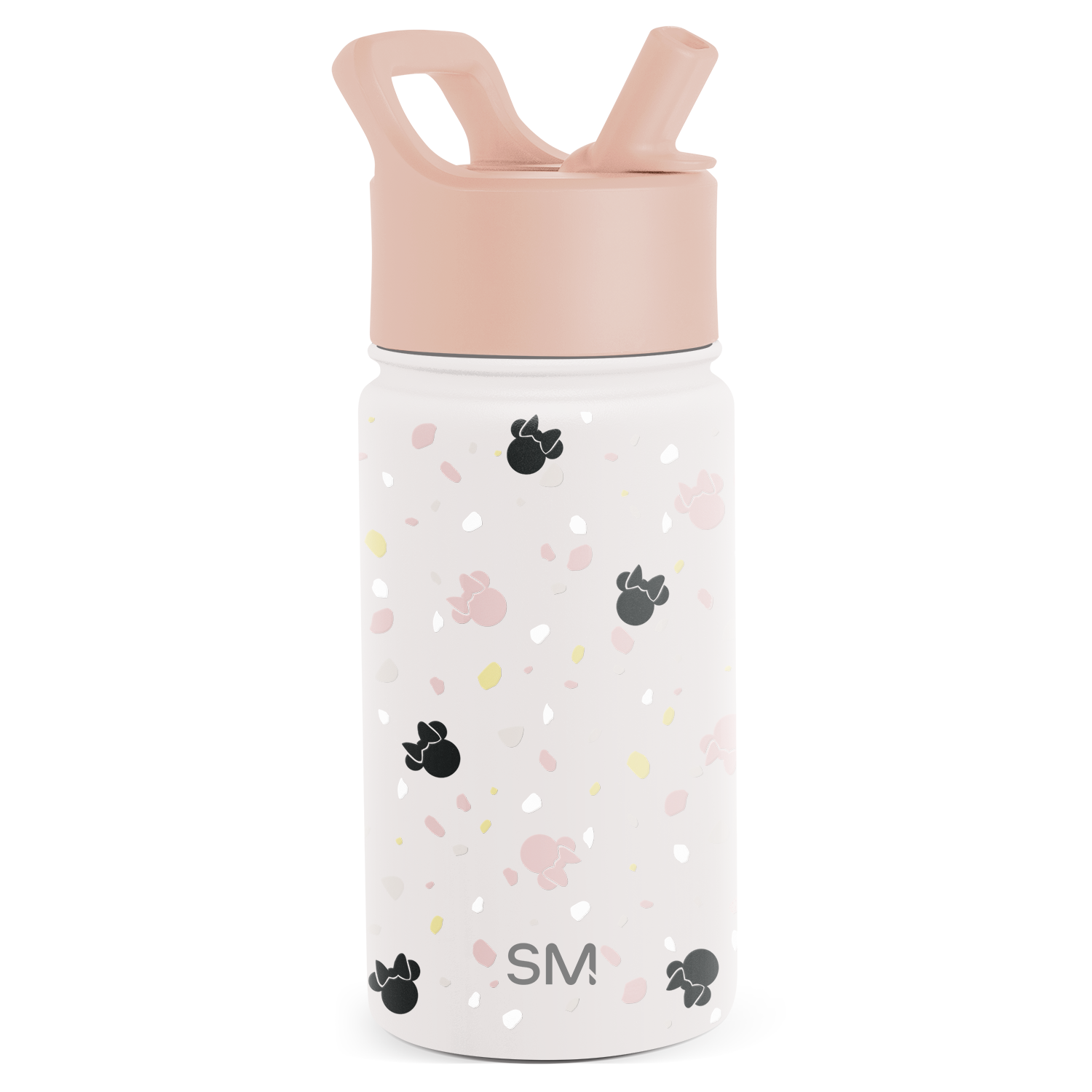Summit Kids Water Bottle with Straw Lid - 14oz - Minnie Mouse on Terrazzo / Straw / SM