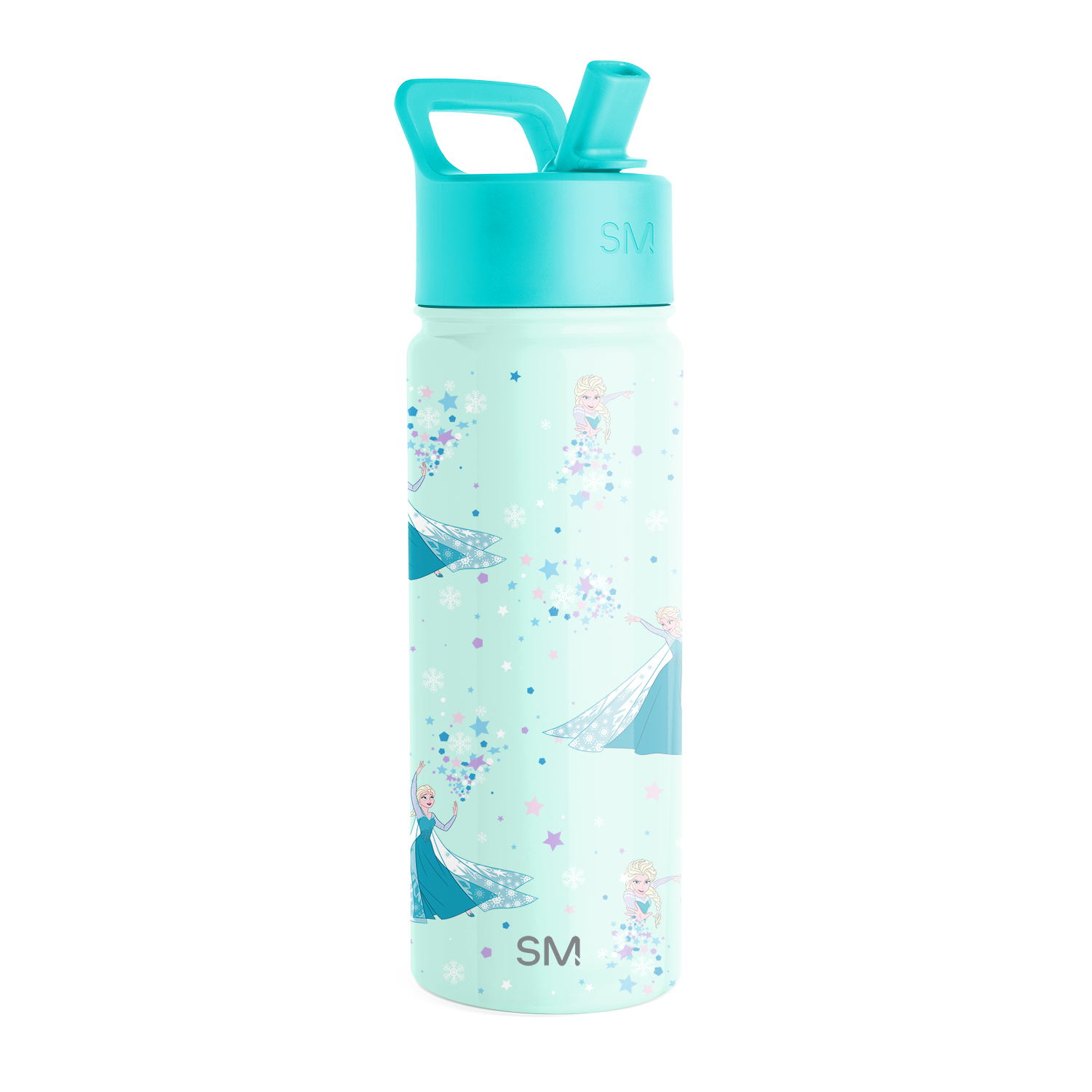 Summit Kids Water Bottle with Straw Lid - 18oz - SM - Frozen Elsa's Snowflake