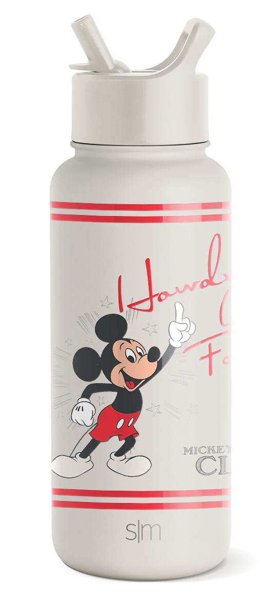 Disney Summit Water Bottle with Straw Lid - Mickey Mouse Howdy Folks