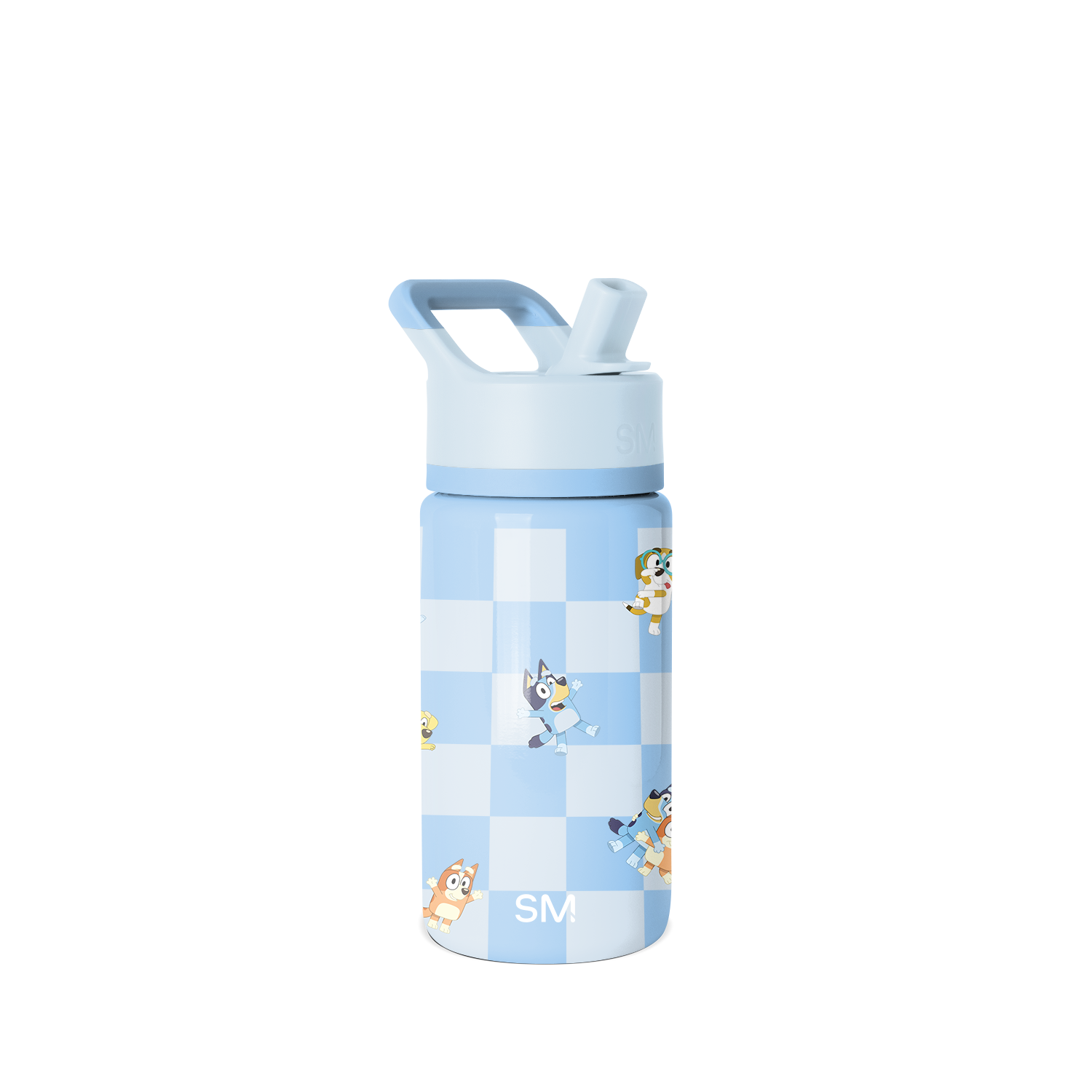 Summit Kids Water Bottle with Straw Lid - 14oz - Bluey Checkmate / Straw / SM2