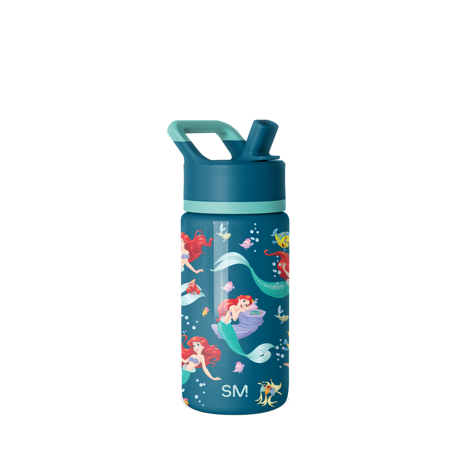 Summit Kids Water Bottle with Straw Lid - 14oz - Ariel's Day Dream / Straw / SM2
