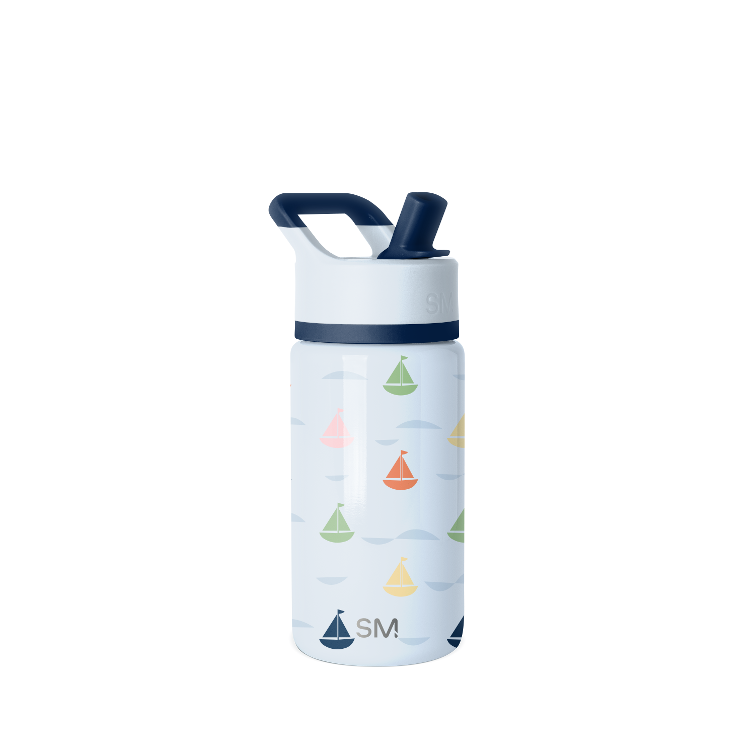 Summit Kids Water Bottle with Straw Lid - 14oz - Ships at Sea / Straw / SM2