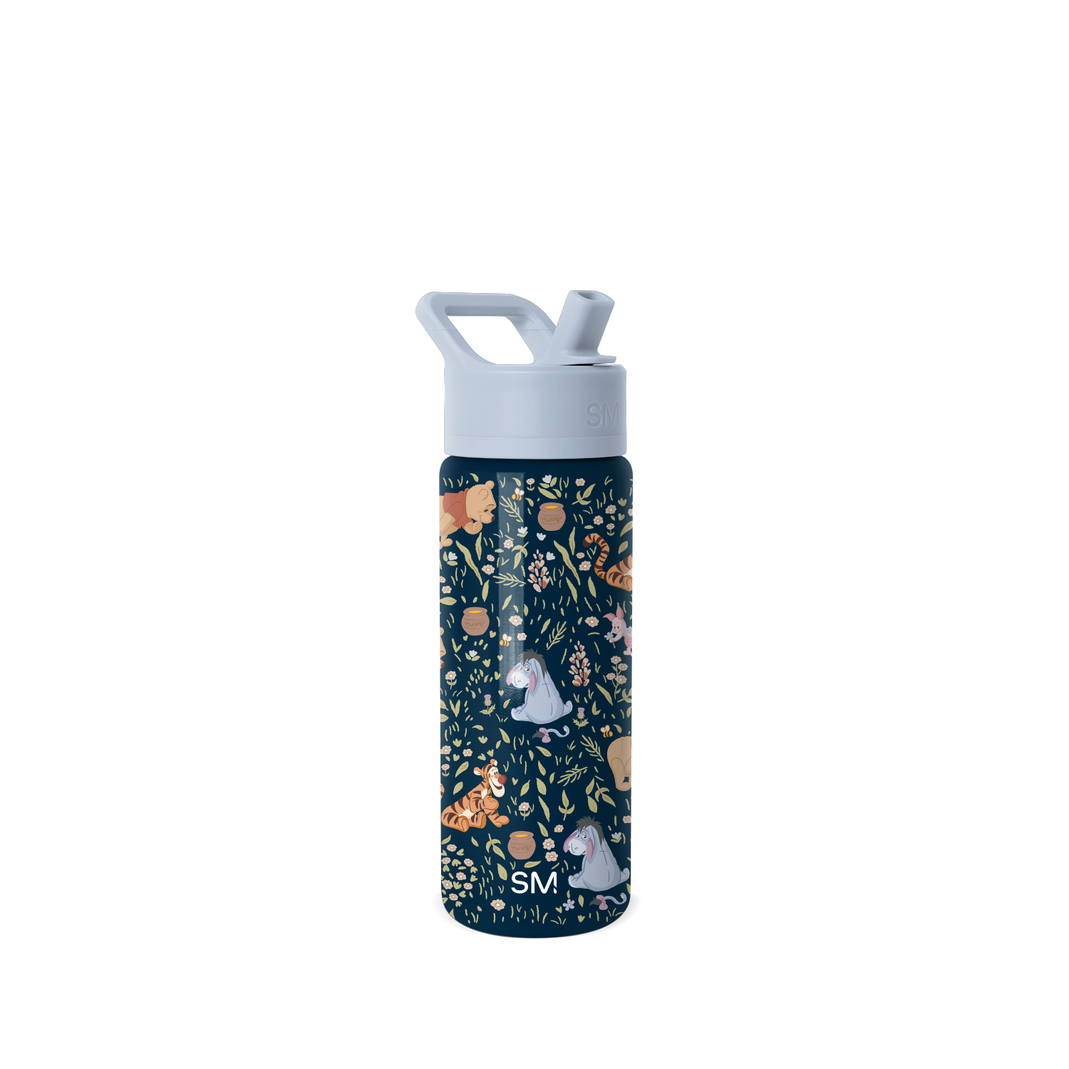 Summit Kids Water Bottle with Straw Lid - 18oz - SM2 - Winnie the Pooh Floral