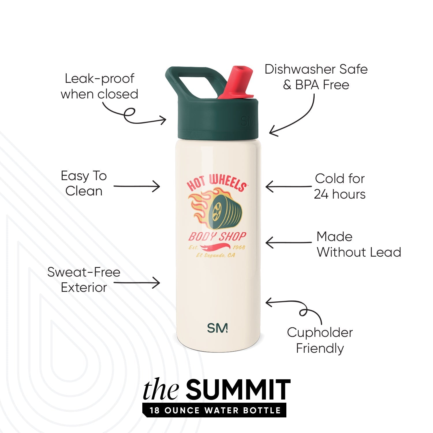 Summit Kids Water Bottle with Straw Lid - 18oz - SM2