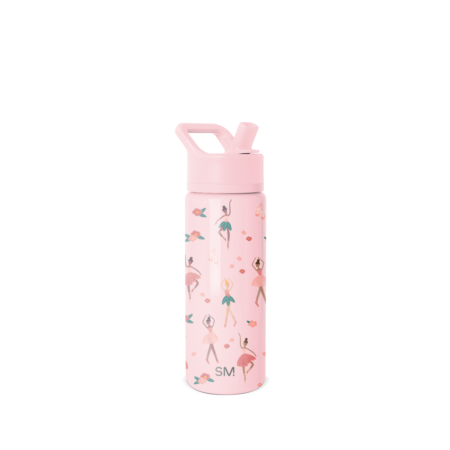 Summit Kids Water Bottle with Straw Lid - 18oz - SM2 - Pink Ballerina