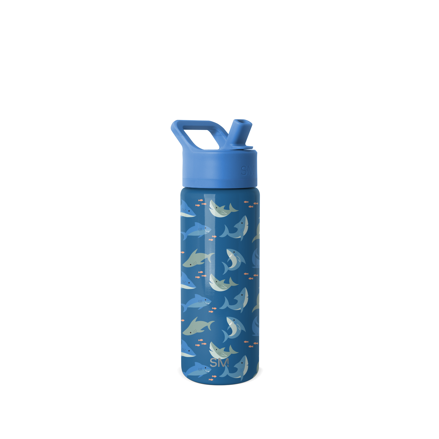 Summit Kids Water Bottle with Straw Lid - 18oz - SM2 - Shark Shiver
