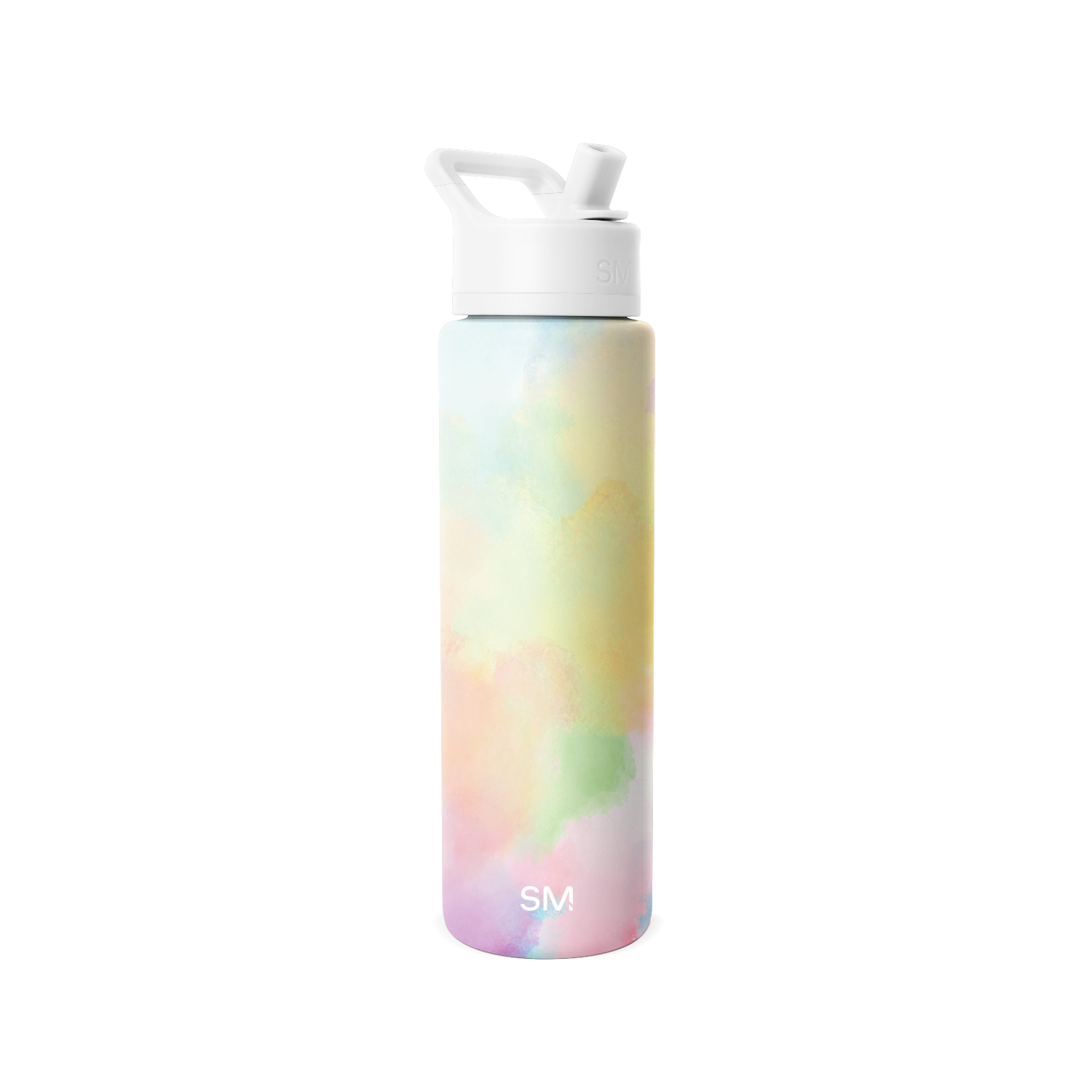 Summit Water Bottle with Straw Lid - 30oz / Cotton Candy Tie Dye