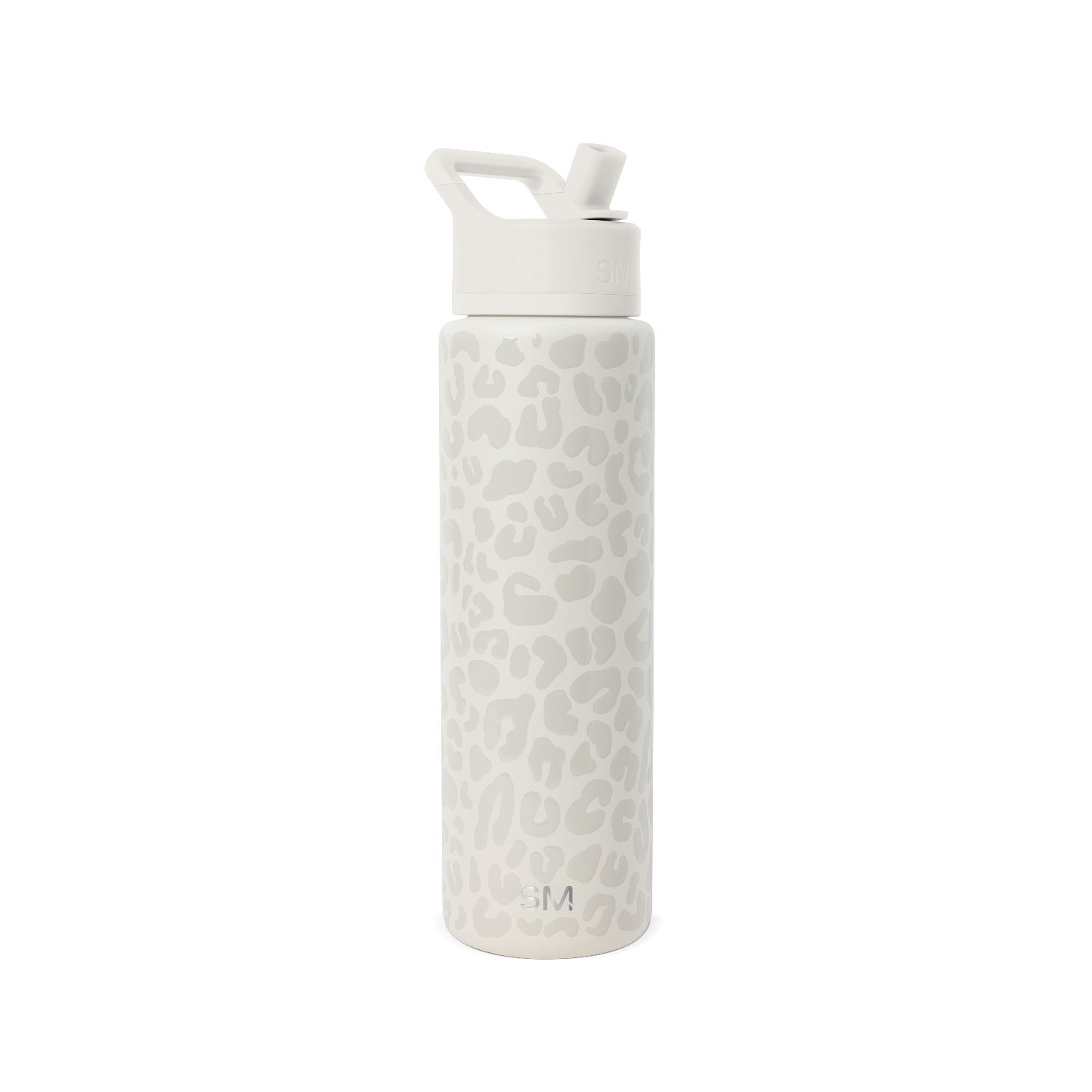 Summit Water Bottle with Straw Lid - 30oz / Cream Leopard
