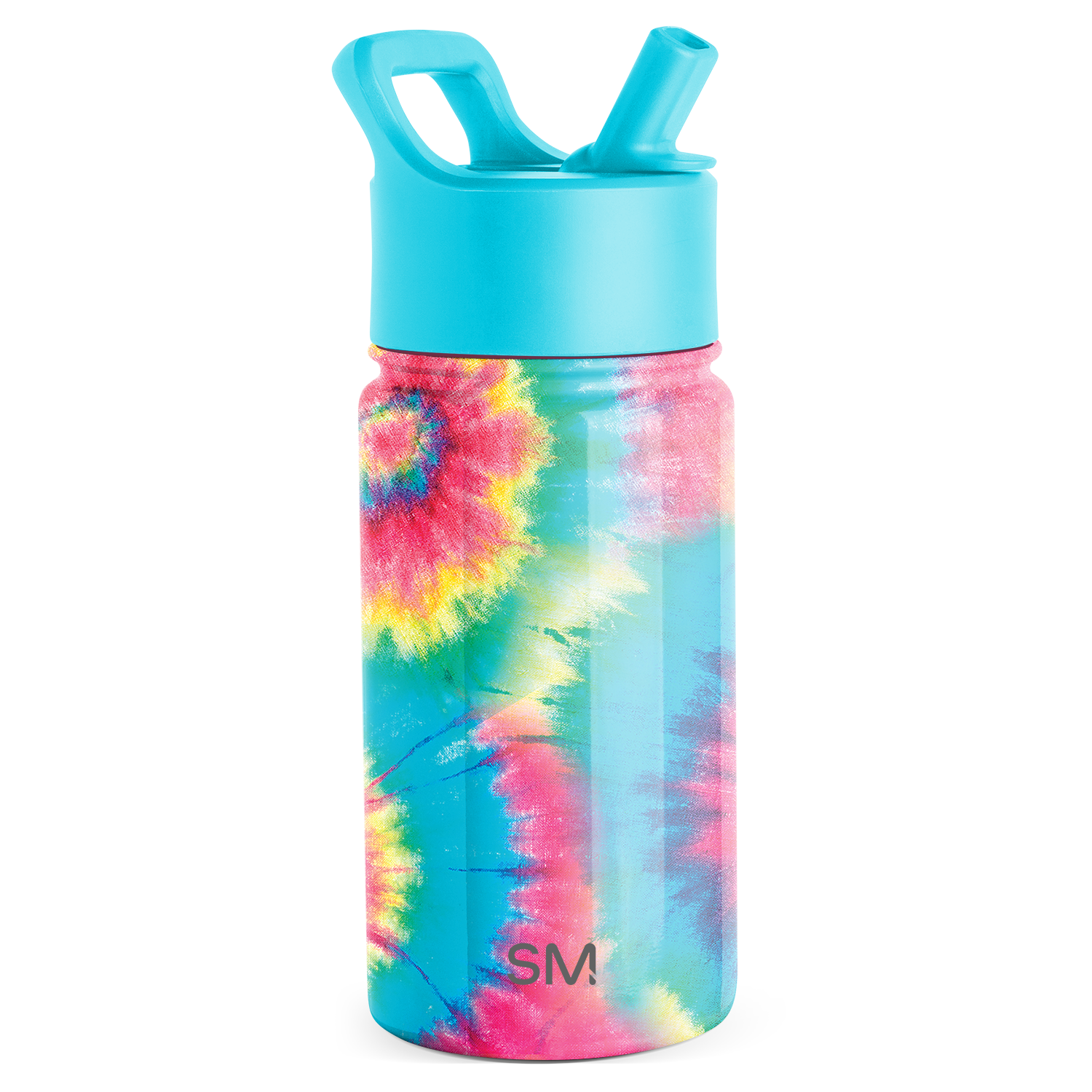 Summit Kids Water Bottle with Straw Lid - 14oz - Tie-Dye / Straw / SMC